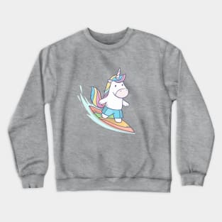 Unicorn Surfer Crewneck Sweatshirt